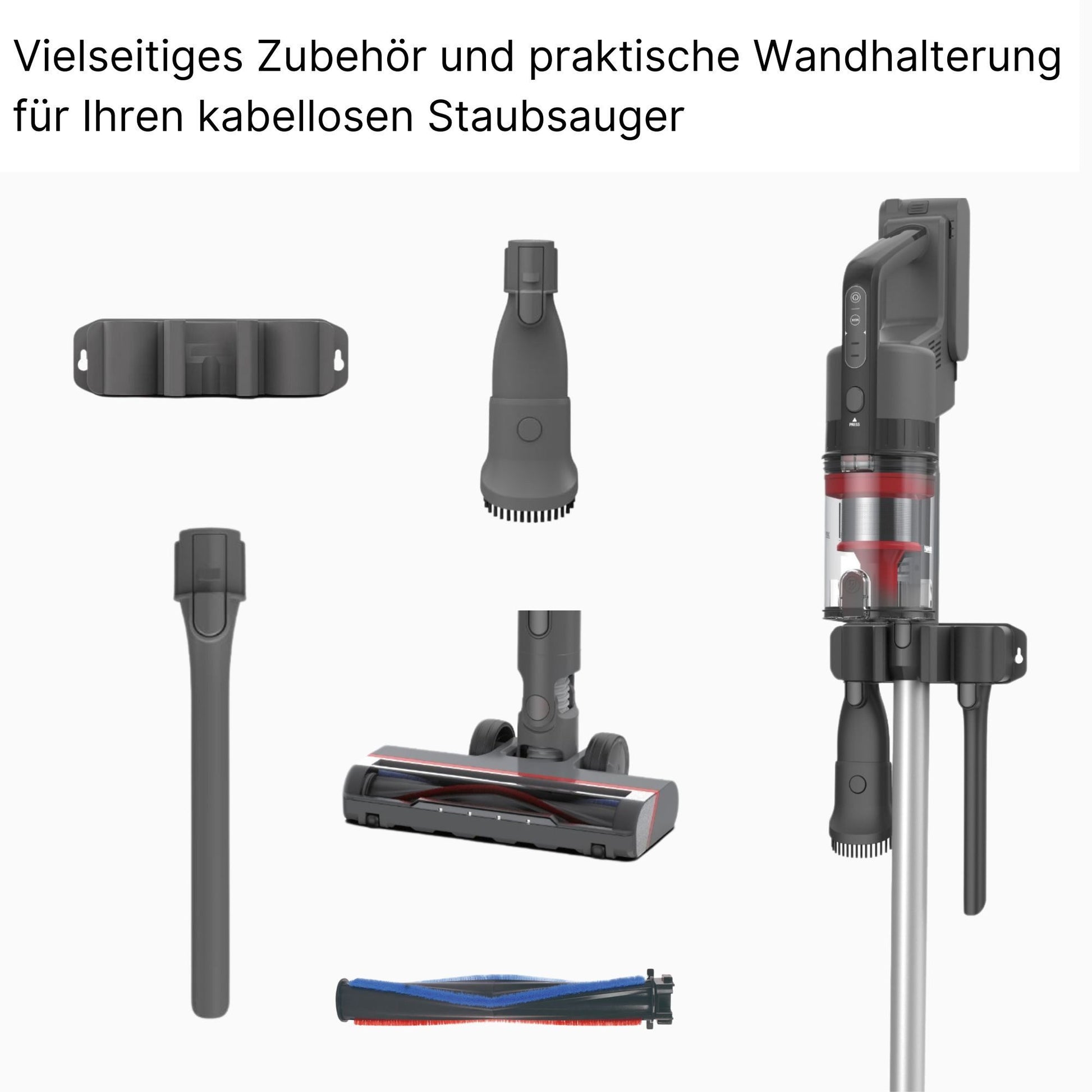 KB Elements Hand-und Stielstaubsauger Kabelloser Staubsauger, Akku Staubsauger