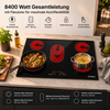 KB ELEMENTS Herdset 2-teilig – Einbaubackofen 60 cm + Glaskeramikkochfeld 77 cm | Air Fry, A+, Schwarz