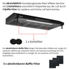 Nachlauf Funktion Dunstabzugshaube 90 cm – automatische Abschaltverzögerung 3 Minuten KB ELEMENTS