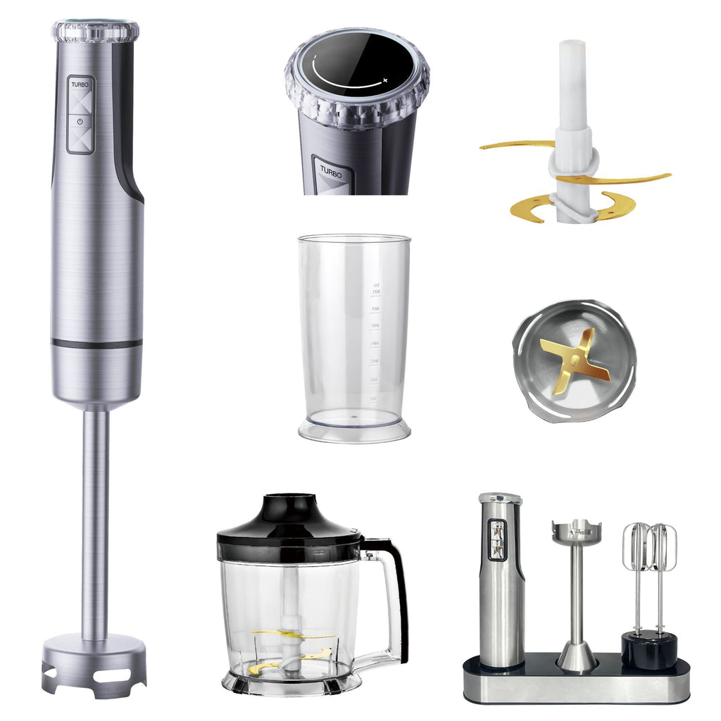 KB ELEMENTS Stabmixer, 800W Vol Kupfer Motor, LED Display, Titan Schneideklinge