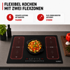 2 Flexzonen kombinierbar Induktionskochfeld ELK106PF KB ELEMENTS Herdset