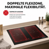 Flexzone Induktionskochfeld 60 cm 2 kombinierbare Kochzonen für Töpfe Bräter – KB ELEMENTS