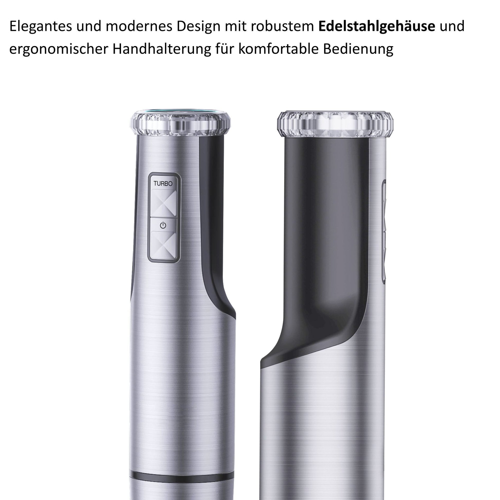 KB ELEMENTS Stabmixer, 800W Vol Kupfer Motor, LED Display, Titan Schneideklinge