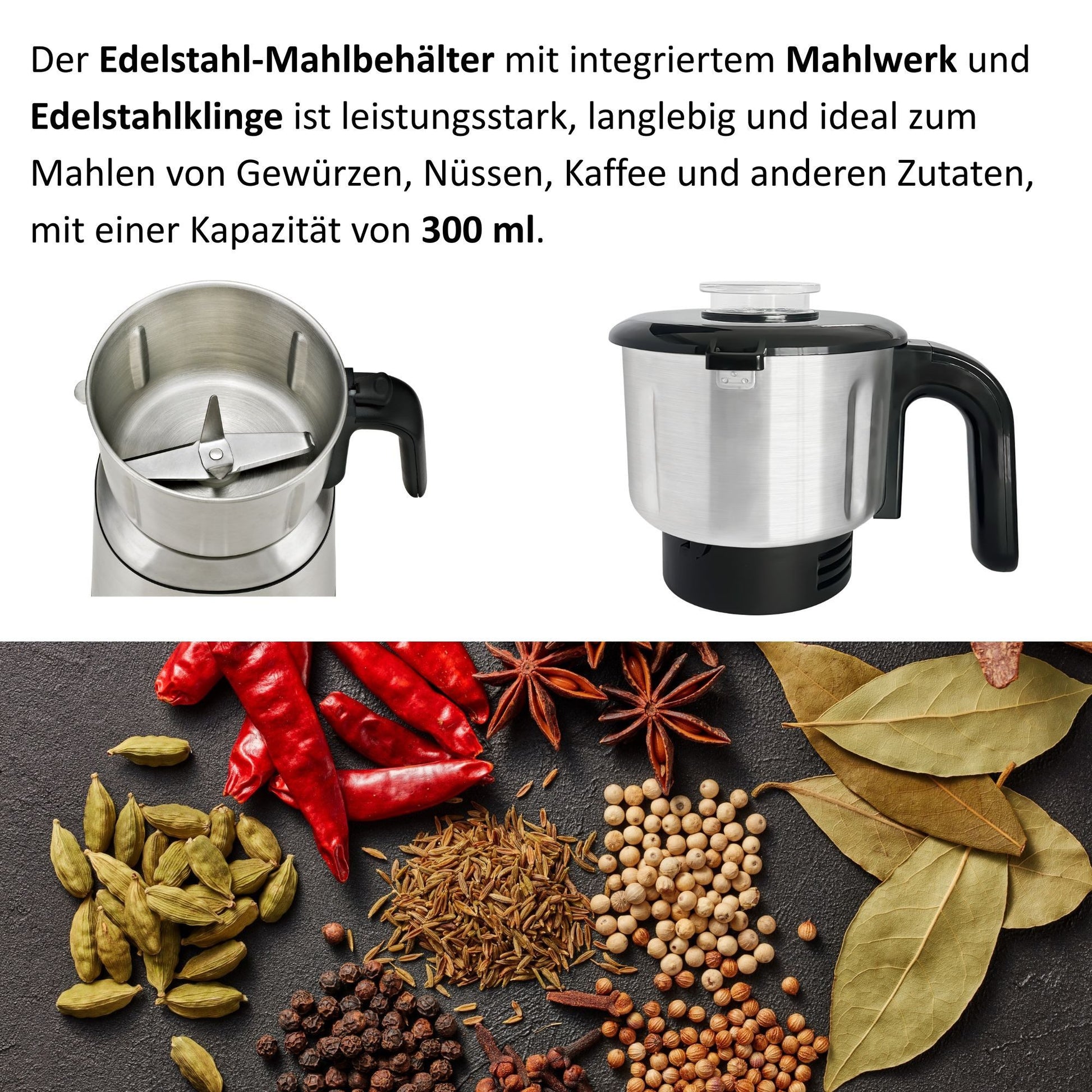 KB ELEMENTS Stand 2 in 1 Mixer - 600W Voll Kupfer Motor, Full Touch Display