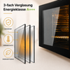 3-fach verglaste Backofentür abnehmbar Einbaubackofen ELK75DV3 Silber/Edelstahl KB ELEMENTS