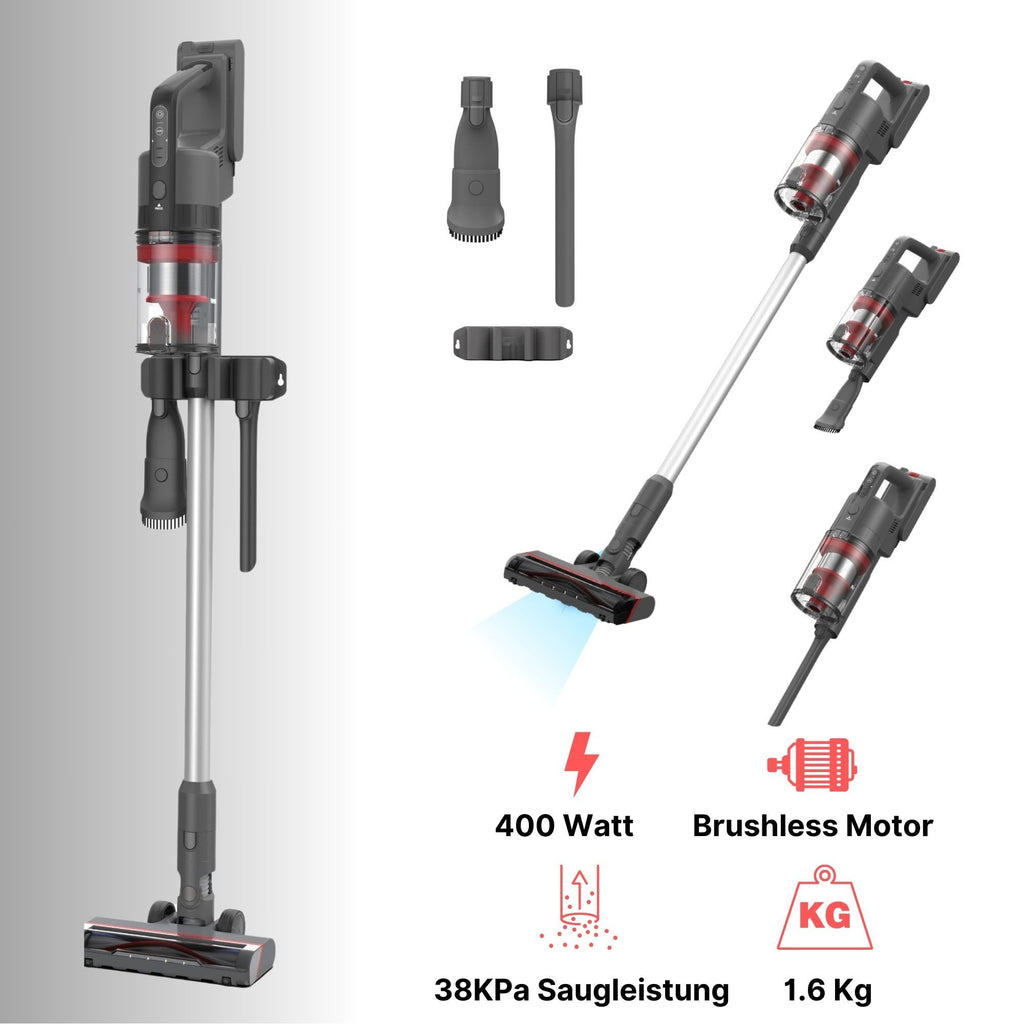 KB Elements Hand-und Stielstaubsauger Kabelloser Staubsauger, Akku Staubsauger