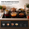 KB ELEMENTS Herdset 2-teilig – Einbaubackofen 60 cm + Glaskeramikkochfeld 77 cm | Air Fry, A+, Schwarz