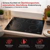 KB ELEMENTS Herdset 2-teilig – Einbaubackofen 60 cm A+ & Glaskeramikkochfeld 77 cm | 5 Zonen, Dual-Zone, Schwarz