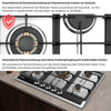 Wok-Dreifachbrenner Gaskochfeld ELK70GH1 70 cm – intensive Hitze Profikochen KB ELEMENTS