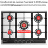 Drehknopf-Steuerung Gaskochfeld 70 cm Edelstahl – präzise Regelung KB ELEMENTS ELK70GH1