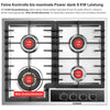 Piezo-Zündung Sicherheit Gaskochfeld ELK60GH2 KB ELEMENTS Herdset