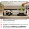KB ELEMENTS Herdset 2-teilig – Einbaubackofen 60 cm A+ & Glaskeramikkochfeld 77 cm | 5 Zonen, Dual-Zone, Schwarz