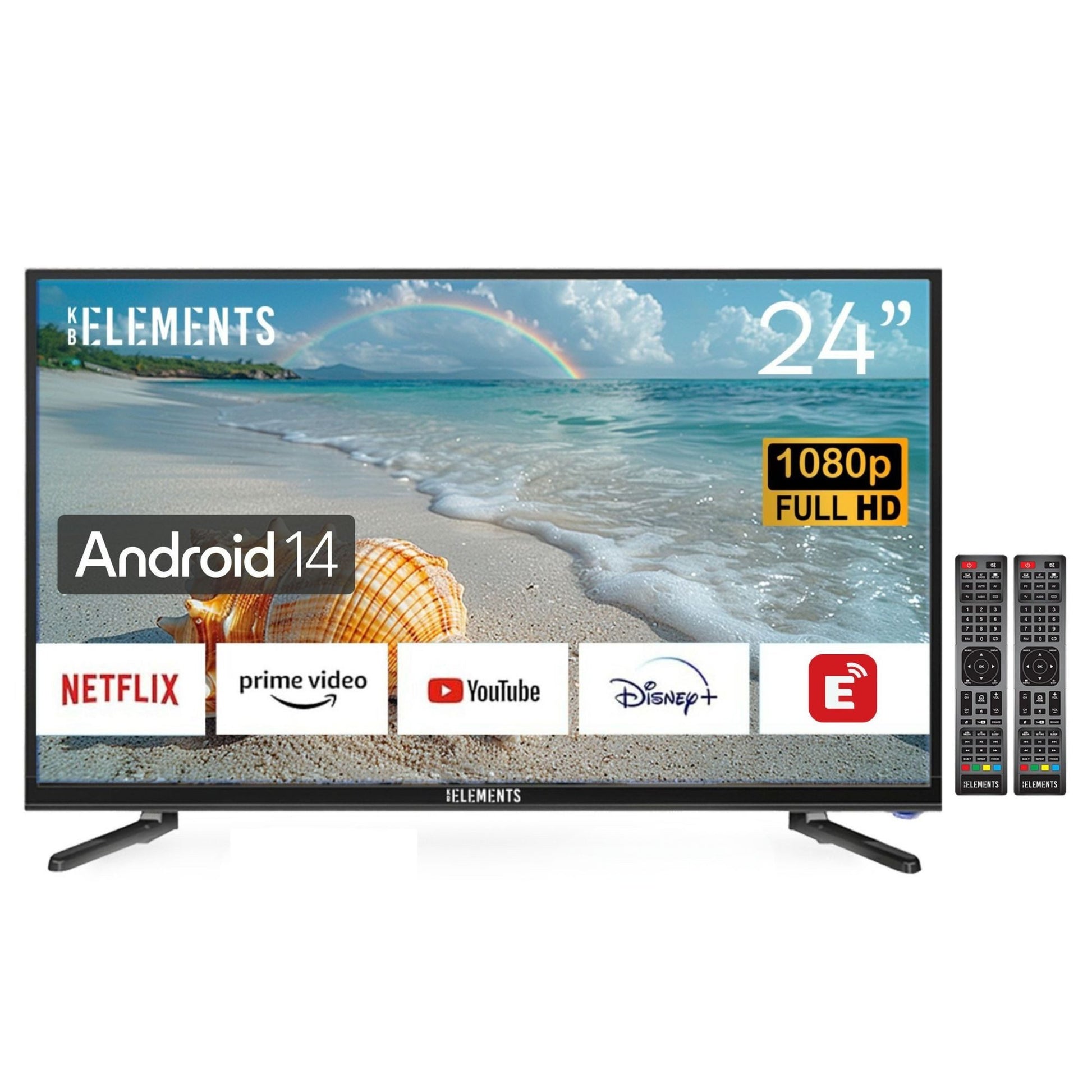 KB Elements LED-Fernseher Smart TV 60 cm/24 Zoll