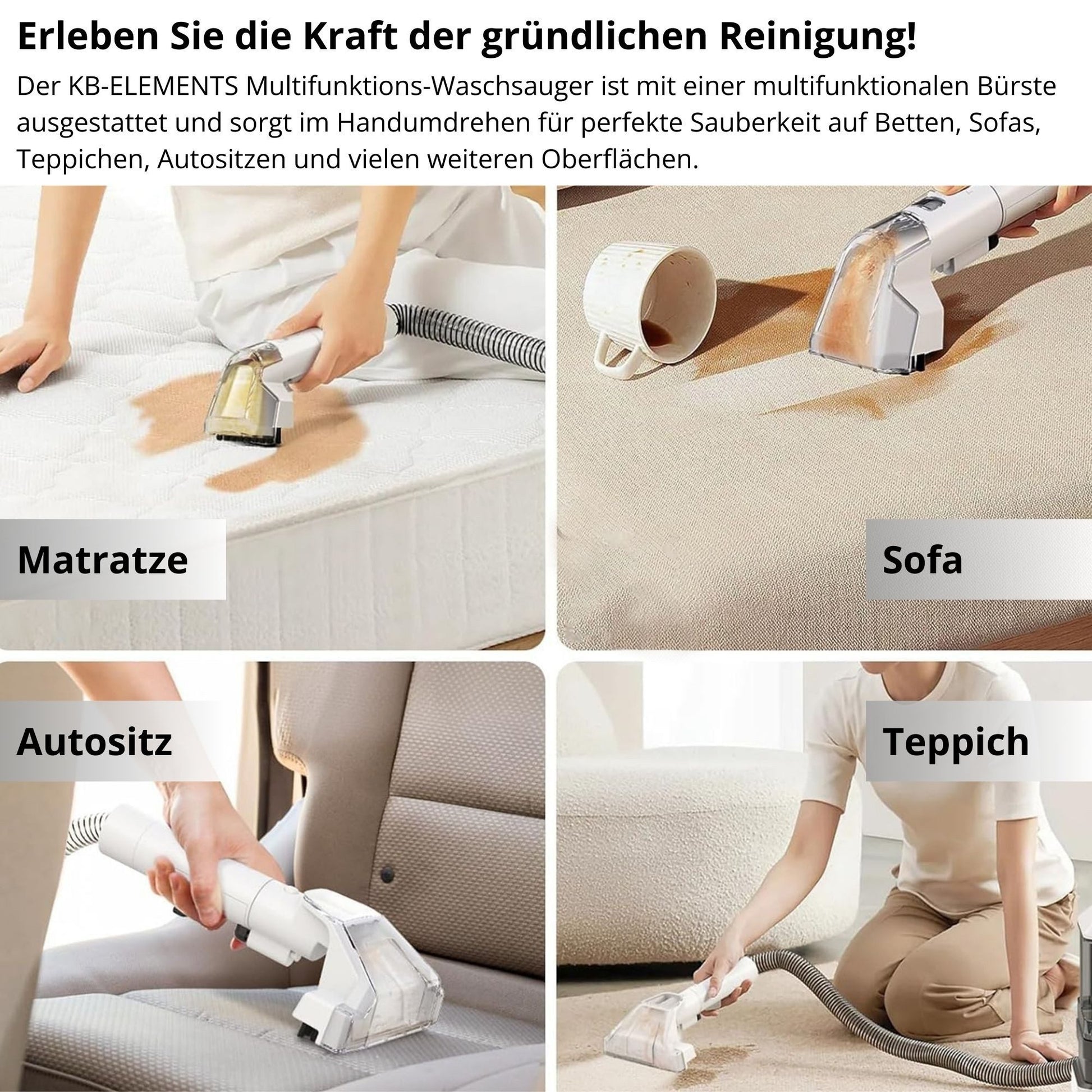 Wasch-Sauger Teppichreinigungsgerät, Polsterreiniger gerät, Waschsauger, ELK223VSW