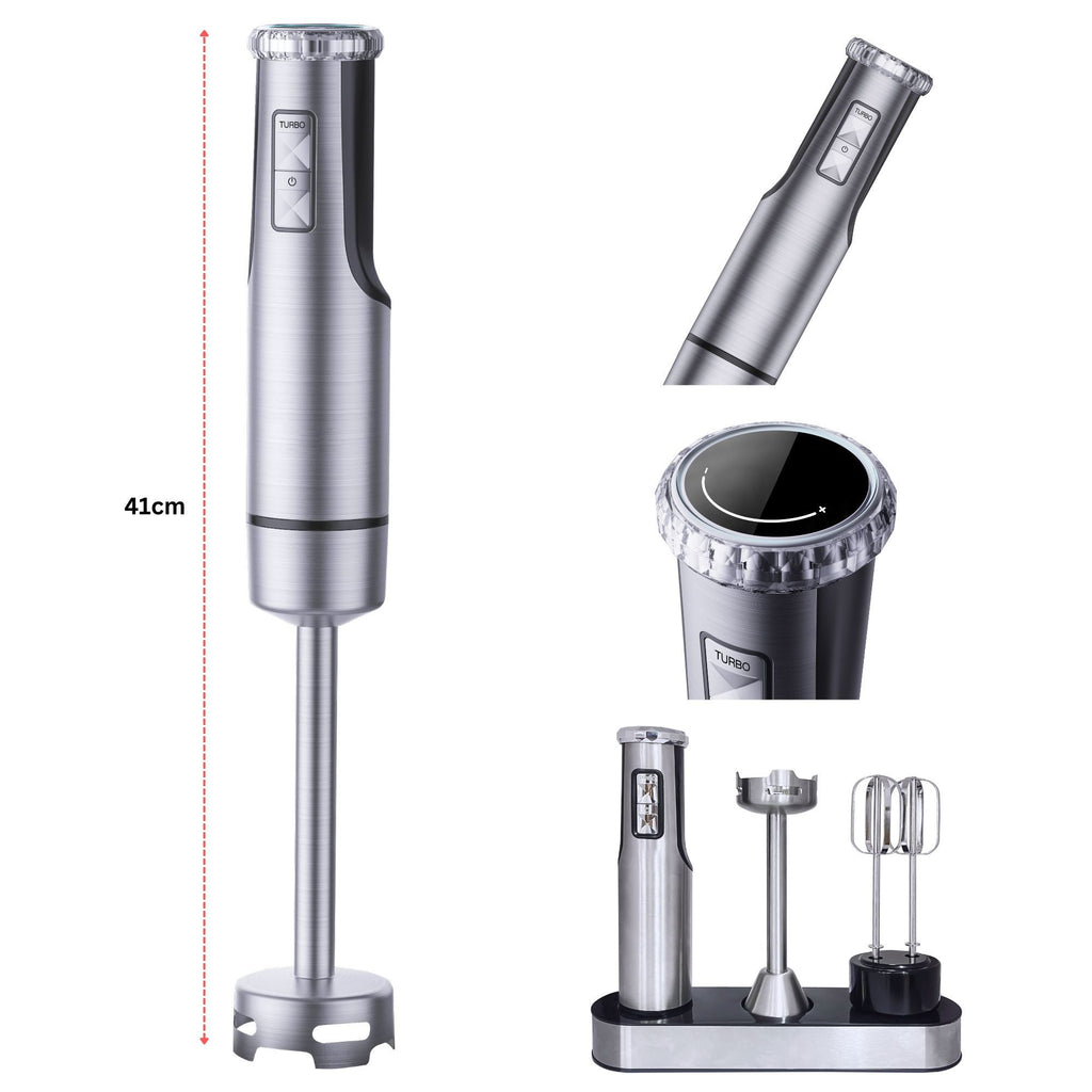 KB ELEMENTS Stabmixer, 800W Vol Kupfer Motor, LED Display, Titan Schneideklinge