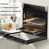 Full Touch Display Bedienung Einbaubackofen 60 cm Silber – Griff Knöpfe Detail KB ELEMENTS