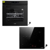 KB ELEMENTS Herdset 2-teilig ELK75DV1 ELK60PB1 Backofen Touch Display Induktion Schuko Plug Play Schwarz KB ELEMENTS