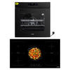 KB ELEMENTS Herdset 2-teilig ELK75DV1 ELK106PF Backofen Touch Display Induktion 90 cm 5 Zonen Schwarz KB ELEMENTS