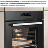Einbaubackofen ELK75DV2 Schwarz/Silber Türgriff Detail – elegantes Design KB ELEMENTS