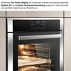 Einbaubackofen 60 cm Silber geöffnet – Innenraum 73 Liter Garraumvolumen KB ELEMENTS