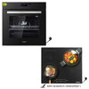 KB ELEMENTS Herdset 2-teilig ELK75DV2 ELK112AS Backofen Touch Display AntiScratch Induktion Schuko Schwarz Silber KB ELEMENTS