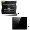 KB ELEMENTS Herdset 2-teilig ELK75DV3 ELK60PB1 Backofen Touch Display Induktion Schuko Silber Edelstahl KB ELEMENTS