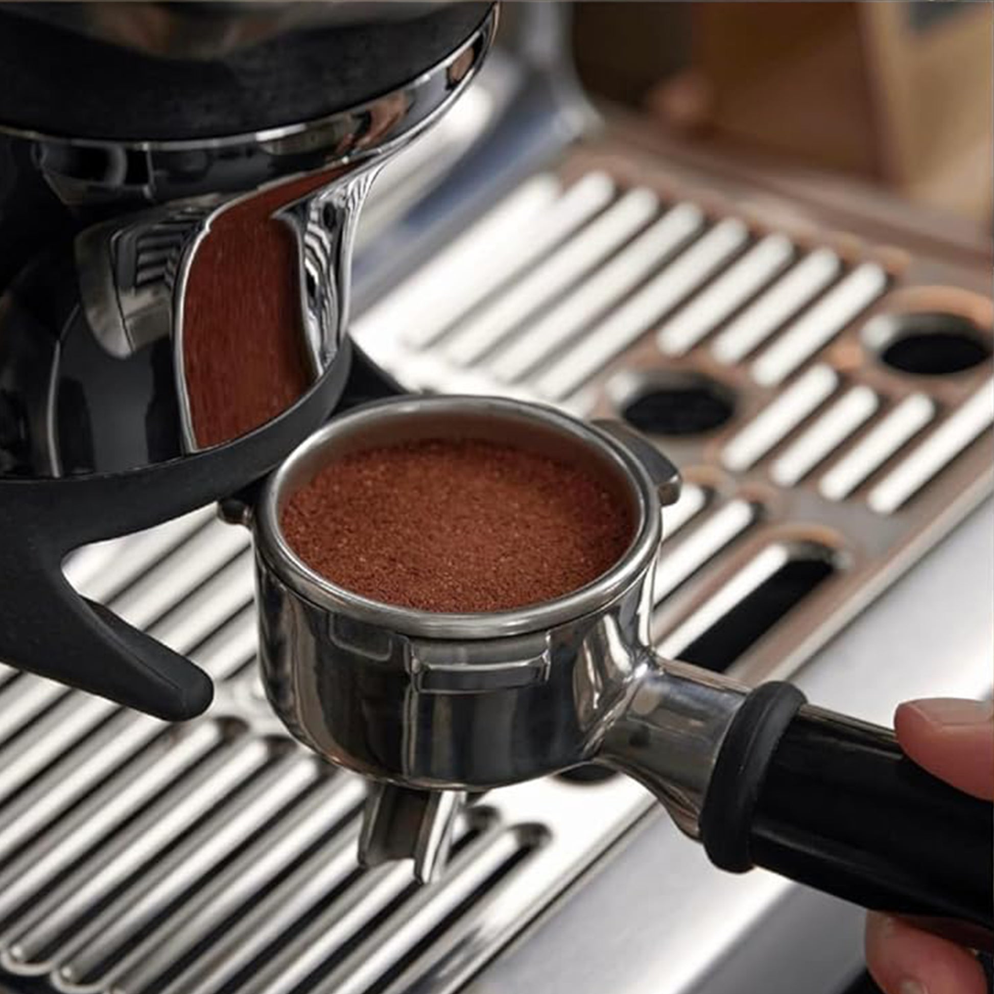 KB-ELEMENTS Espressomaschine mit 20-bar Hochdruck ELK201CS