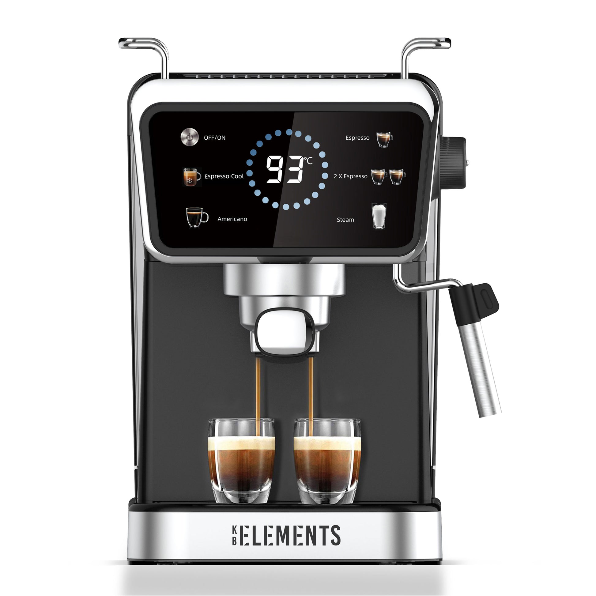 KB Elements Espressomaschine mit Heiß- und Kaltkaffee-Funktion