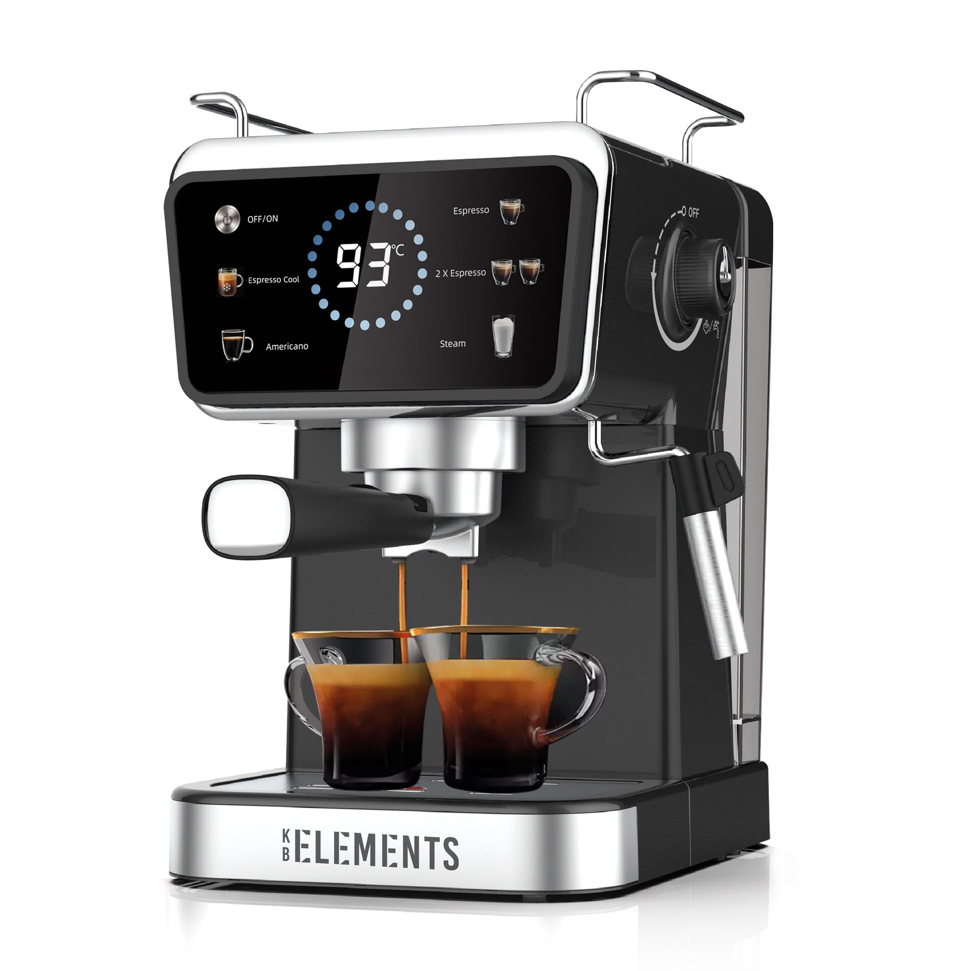KB Elements Espressomaschine mit Heiß- und Kaltkaffee-Funktion