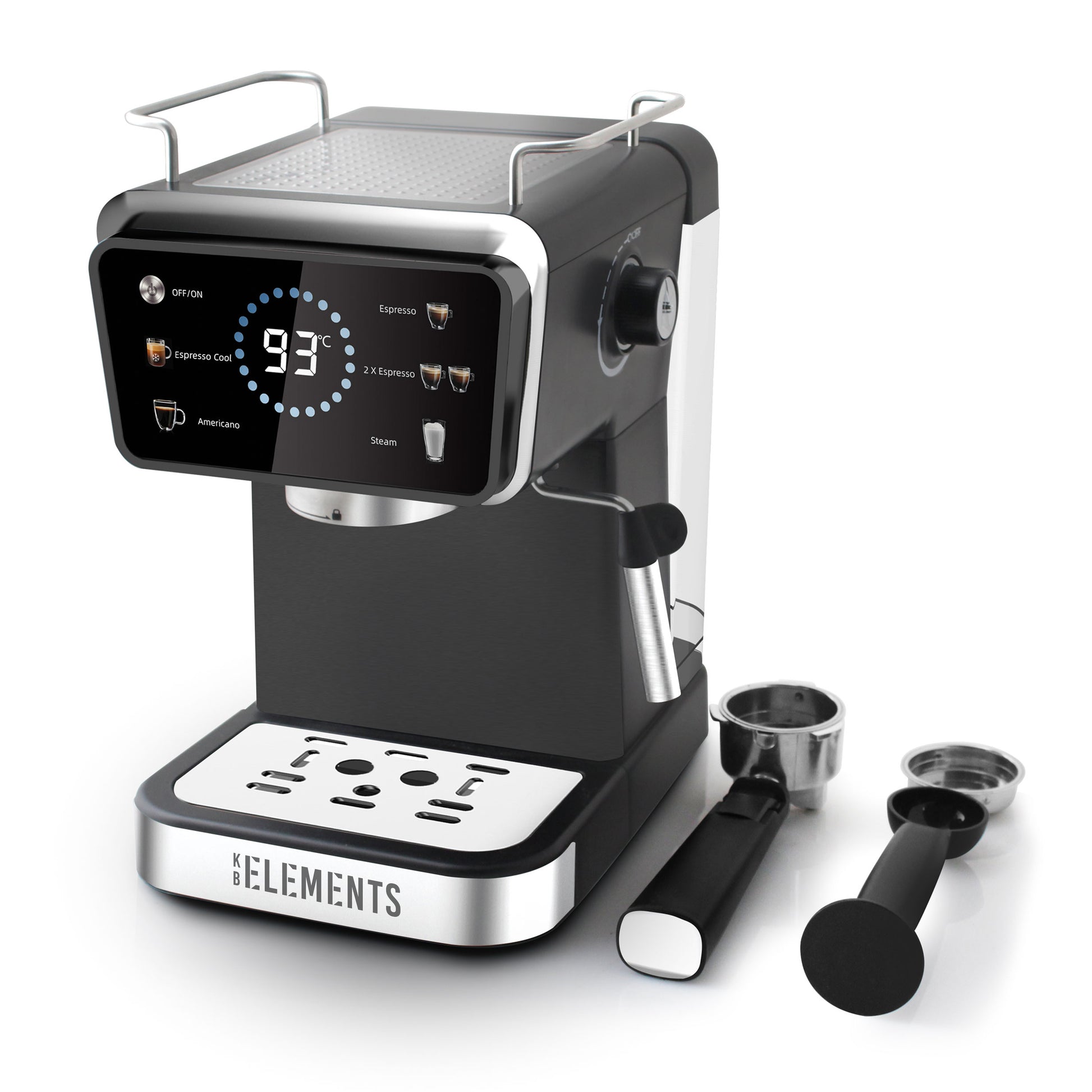 KB Elements Espressomaschine mit Heiß- und Kaltkaffee-Funktion