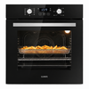 KB ELEMENTS Herdset 2-teilig – Einbaubackofen 60 cm + Glaskeramikkochfeld 77 cm | Air Fry, A+, Schwarz