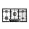 Gaskochfeld ELK90GH1 90 cm Edelstahl 5 Brenner 10500 W Wok-Dreifachbrenner KB ELEMENTS