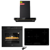 KB ELEMENTS Herdset 3-teilig ELK75EV1P ELK105PF ELK151H80 – Backofen 60 cm Induktionskochfeld 77 cm Kopffreihaube 80 cm Schwarz
