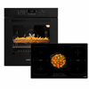 KB ELEMENTS Herdset 2-teilig ELK75EV1P ELK106PF – Einbaubackofen 60 cm Induktionskochfeld 90 cm 5 Zonen Schwarz