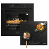 KB ELEMENTS Herdset 2-teilig ELK75EV1P ELK111AS – Einbaubackofen 60 cm Induktionskochfeld AntiScratch Schwarz