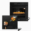 KB ELEMENTS Herdset 2-teilig ELK75EV1P ELK112AS – Einbaubackofen 60 cm Induktionskochfeld AntiScratch Schuko Schwarz
