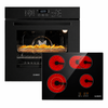 KB ELEMENTS Herdset ELK75EV1P + ELK60CR1 – Einbaubackofen und Glaskeramikkochfeld 60 cm Schwarz
