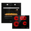 KB ELEMENTS Herdset 2-teilig ELK75EV2P ELK60CR1 – Einbaubackofen 60 cm Glaskeramikkochfeld Schwarz