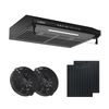 Dunstabzugshaube 60 cm Schwarz KB ELEMENTS ELK156S60B – 650 m³/h Touch Gestensteuerung