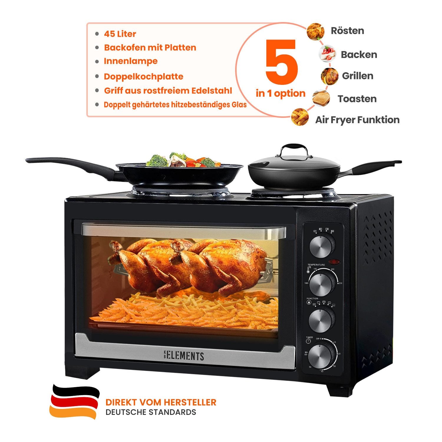 KB Elements Minibackofen ELK45V2