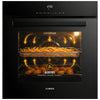 Air Fry Funktion Einbaubackofen 60 cm Schwarz – Heißluftfritteuse knusprige Gerichte ohne Fett KB ELEMENTS
