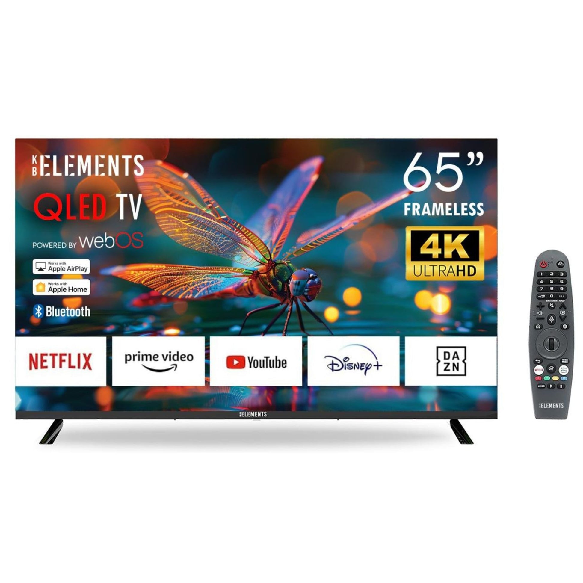 KB Elements QLED-Fernseher Smarrt TV 165,00 cm/65 Zoll  ELT65QL7DE