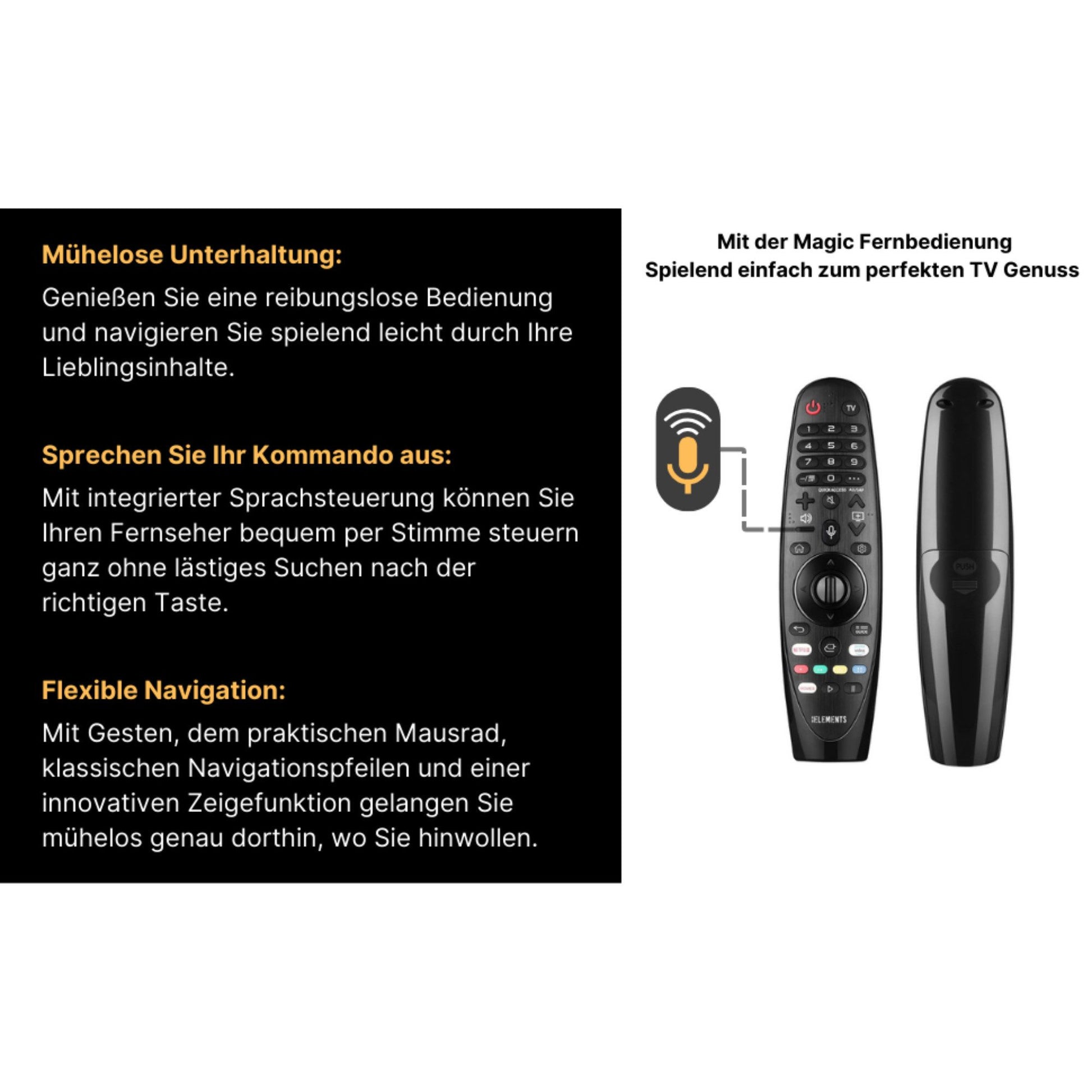 KB Elements QLED-Fernseher Smarrt TV 165,00 cm/65 Zoll  ELT65QL7DE