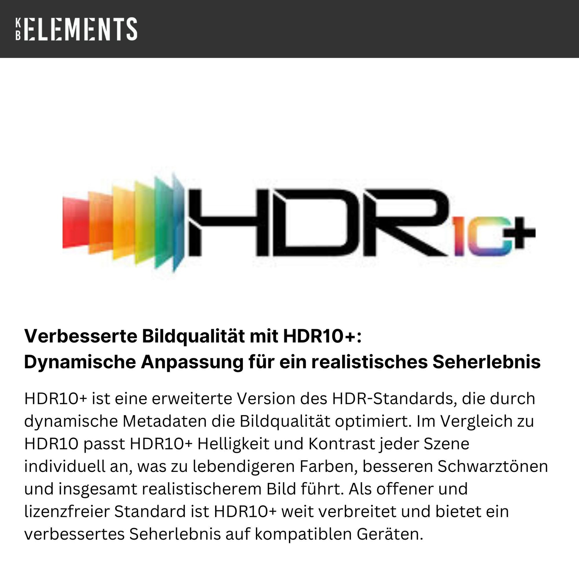 KB Elements QLED-Fernseher Smarrt TV 165,00 cm/65 Zoll  ELT65QL7DE