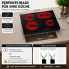 KB ELEMENTS Herdset 2-teilig – Einbaubackofen 60 cm A+ & Glaskeramikkochfeld 77 cm | 5 Zonen, Dual-Zone, Schwarz