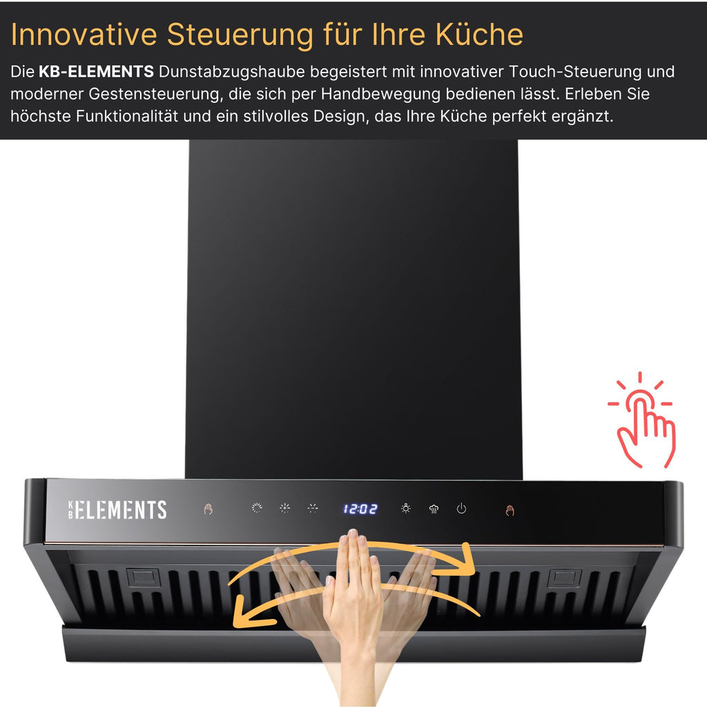 KB Elements Wandhaube Dunstabzugshaube 90 CM, ELK152H90