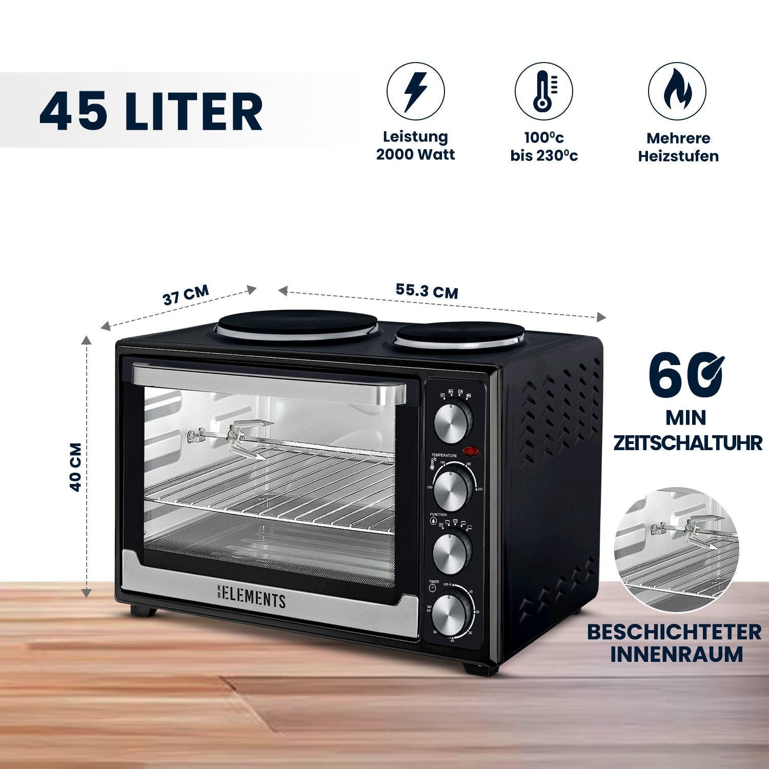 KB Elements Minibackofen ELK45V2