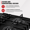 Gusseisen-Topfträger Gaskochfeld 60 cm – KB ELEMENTS Herdset ELK60GH1
