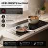 KB ELEMENTS Herdset 2-teilig – Einbaubackofen 60 cm A+ & Glaskeramikkochfeld 77 cm | 5 Zonen, Dual-Zone, Schwarz