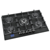 Gaskochfeld 76 cm Schwarz KB ELEMENTS ELK76GH1 – 5 Brenner 10,3 kW Drehknöpfe